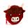 Highland Coo Koe Mini Kleingeld Beurs 