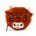 Highland Coo Koe Mini Kleingeld Beurs 