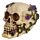 Schedel  Beenderen met Paarse Rozen Woonaccessoire