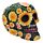 Dia de los Muertos Mexicaans Doodshoofd Madeliefjes Woonaccessoire