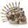 Steam Punk Stijl Schedel met Kogel Mohican Woonaccessoire