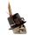 Steam Punk Stijl Schedel met Hoge Hoed & Veren Woonaccessoire