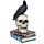 Kraai op Schedels & Boeken Woonaccessoire