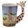 Giraffe - Gevormd Handvat Keramiek Mok