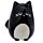 Feline Fine Kat Peper- en Zoutstel Zwart Grijs