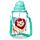 Ecozen Kinder Waterfles 450ml Flip Straw Zooniverse