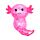 Knijpbare Glitter Axolotl Stress Speelgoed