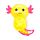 Knijpbare Glitter Axolotl Stress Speelgoed