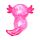 Knijpbare Glitter Axolotl Stress Speelgoed