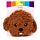 Cavapoo Hond Hoofd Magnetron Heatpack Lavendel Tarwe