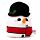 Pluche Squidglys Feestelijke Kerstmis Cole de Sneeuwpop