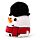 Pluche Squidglys Feestelijke Kerstmis Cole de Sneeuwpop