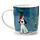 Jan Pashley Kerstmis Hond & Roodborstje Porselein Mok
