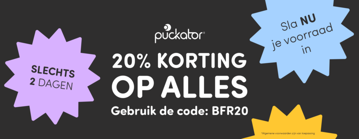 20% korting Black Friday actie