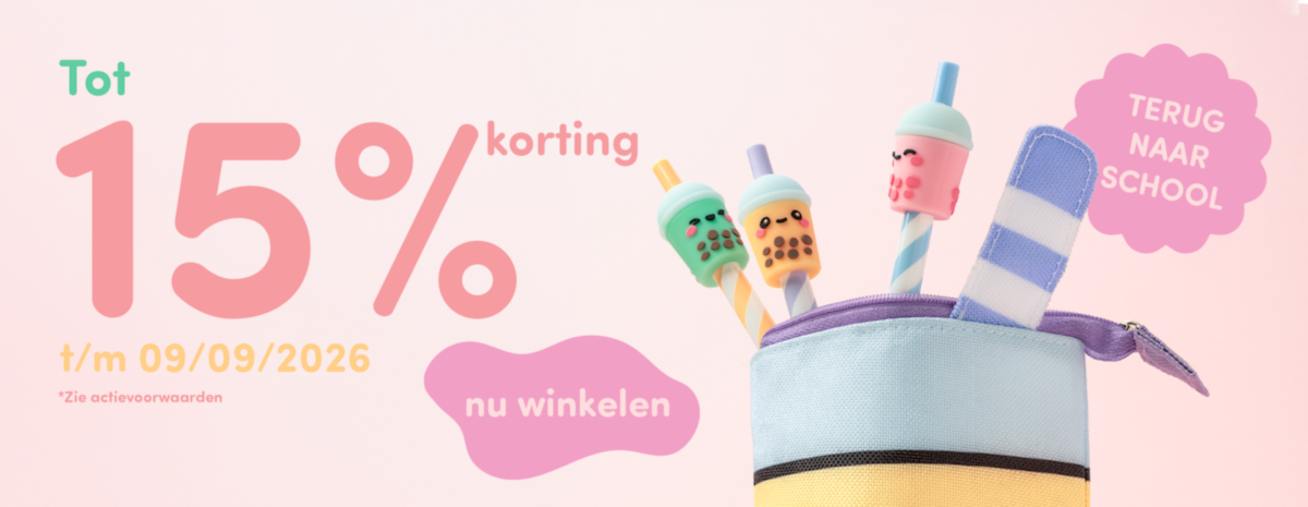 Tot 15% korting schoolspullen