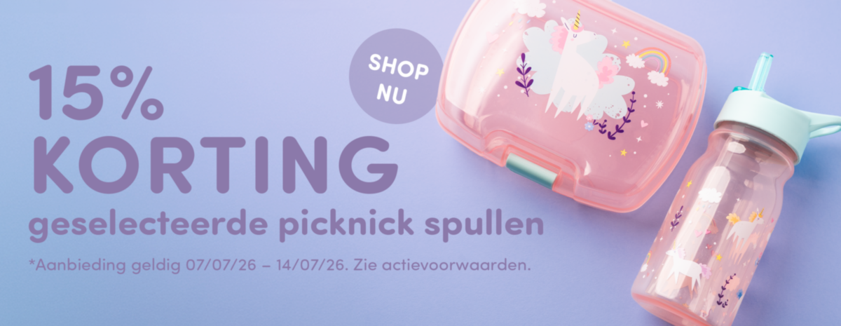 15% korting picknickspullen