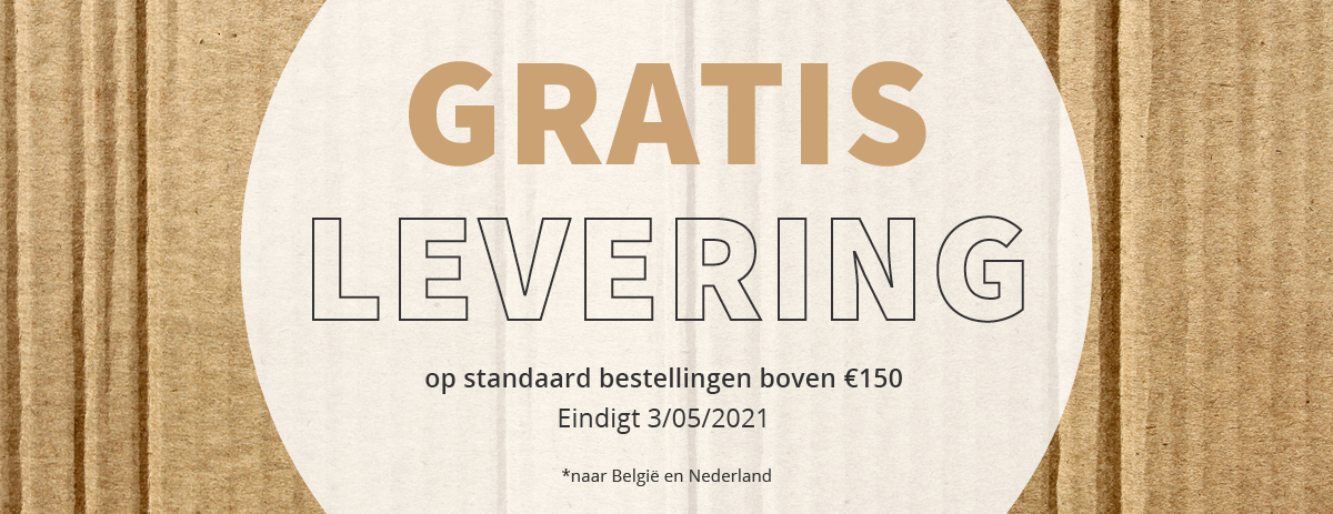 Tot 3 mei - Gratis levering boven 150 €